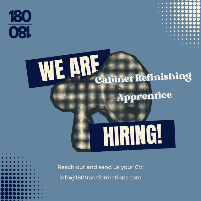 ! HIRING - CABINET PAINTING/REFINISHING APPRENTICE !