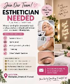 Esthetician needed