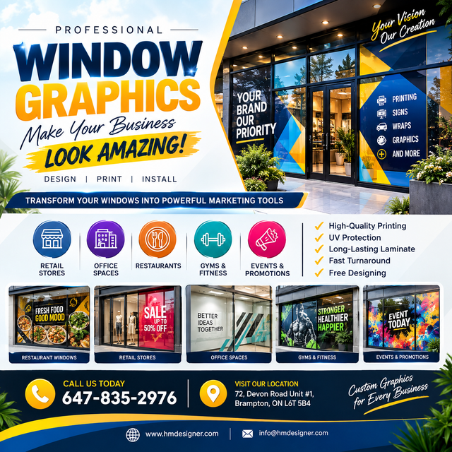 Professional Window Graphics | Storefront Window Decals & Vinyl