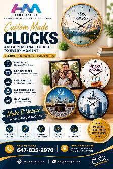 Custom Wall Clocks | Personalized Photo & Logo Clocks |