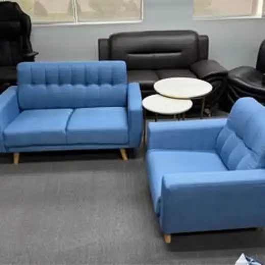 BRAND NEW LOVE SEAT AND SIDE CHAIR SET IDEAL FOR SMALL SPACES.