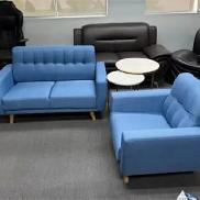 BRAND NEW LOVE SEAT AND SIDE CHAIR SET IDEAL FOR SMALL SPACES.