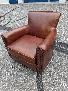 Real leather chair swivel $480 - Photo 3