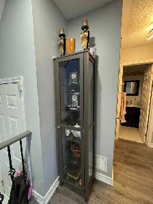 glass-door curio display cabinet - Photo 2