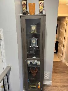 glass-door curio display cabinet - Photo 3
