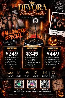 Halloween party 360 video booth