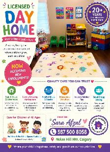 Licensed Day Home in Nolan Hill NW – Now Accepting Enrollments!