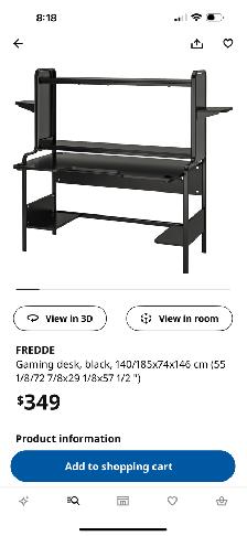Fredde Gaming Desk For Sale - Photo 2