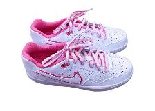 NIKE SON OF FORCE LOW IN WHITE/PINK BLAST SZ US 7.5/US 6Y - Photo 3