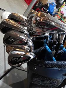Slightly used mens Callaway XR set with upgrade driver - Photo 3