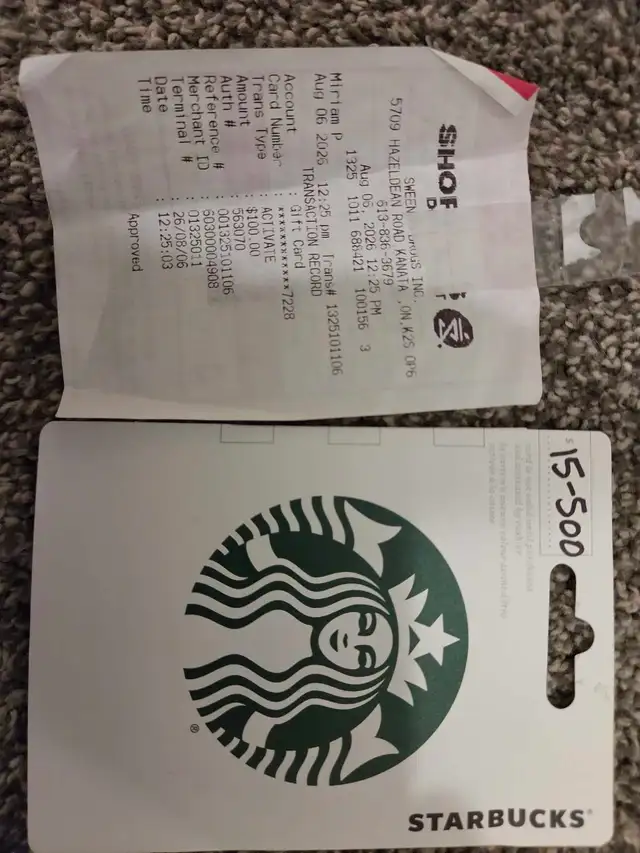 Starbucks gift card $100 value in original package