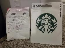 yeti cooler  18OZ yeti bottle  $100 starbucks gift card all br - Photo 4