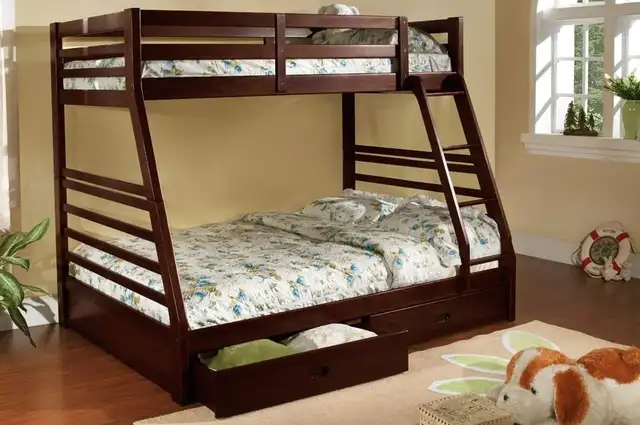 Bunk Bed (NO TAX) - Solid Storage BedBed  Bunk Bed Kids Bed