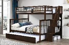 Huge Saving(NO TAX) - Solid Bunk Bed with stairsBunk BedBed