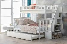 Huge Saving(NO TAX) - Solid Bunk Bed with stairsBunk BedBed - Photo 2