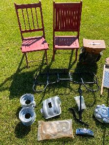Vintage & Antique items, ATC, outboard, oil can, wooden folding - Photo 2