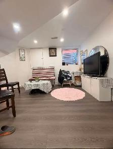 one bedroom basement (Furnished) for rent from 1st Oct