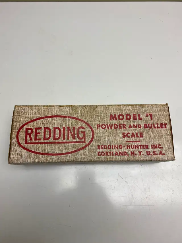 Redding Model #1 powder & bullet scale with box & instructions