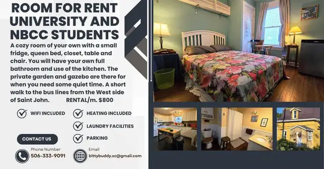 Room For Rent with amenities