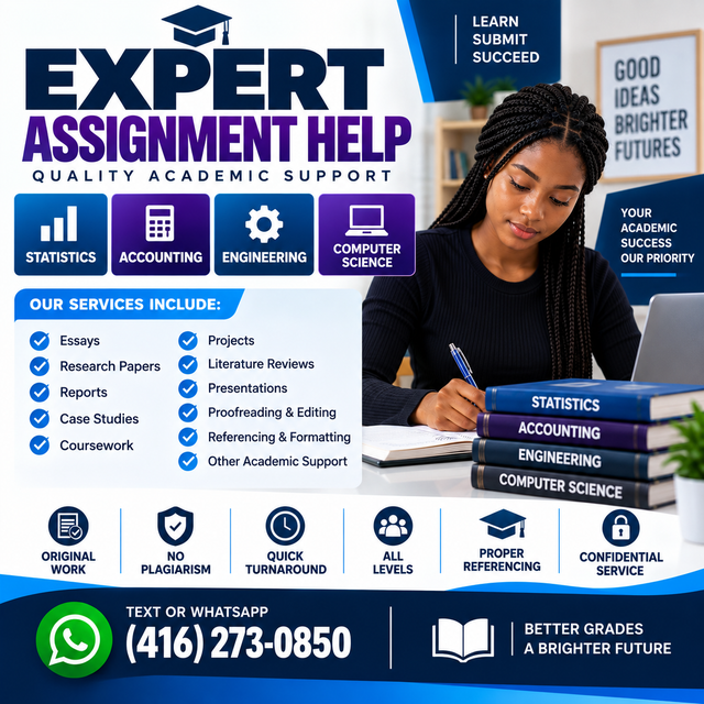 STATISTICS, ACCOUNTING, ENGINEERING, COMPUTER SCIENCE ESSAY HELP