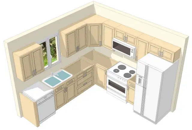 10ft x 10ft kitchen cabinets on sale! Contact for FREE design