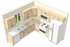 10ft x 10ft kitchen cabinets on sale! Contact for FREE design