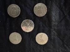1958/1959 SILVER 50 CENT PIECES