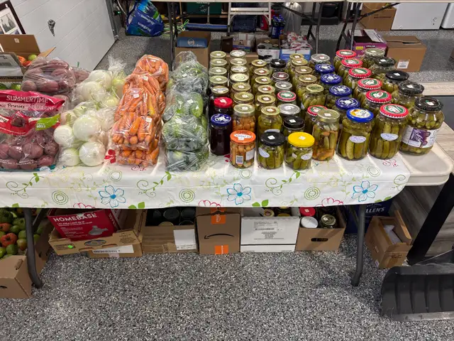 garden vegetables and Garlic Dill Pickles