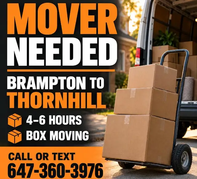 MOVER NEEDED