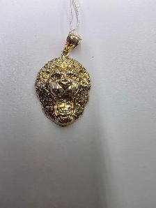 breloque en or 10k tête de lion