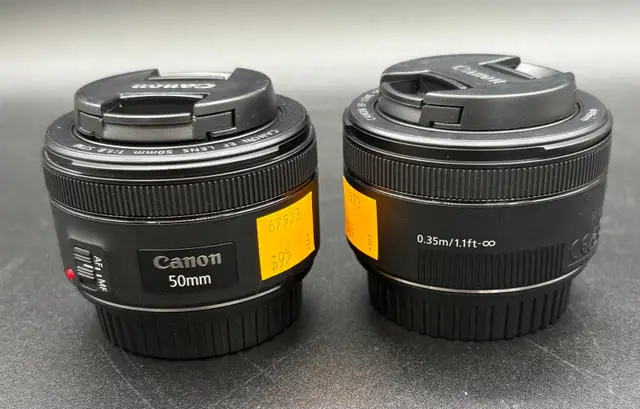 Canon 55mm Camera Lens with Lens Caps (x2 Available )