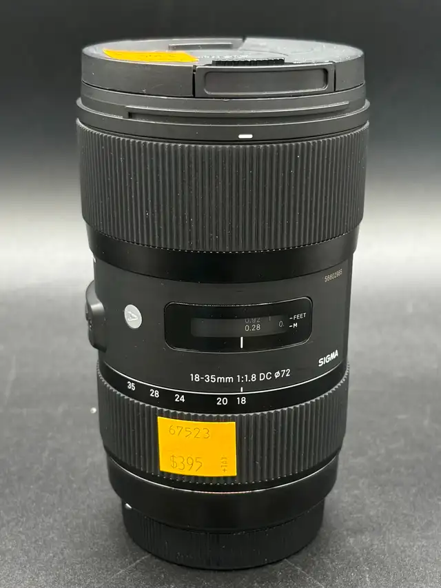 Sigma 18-35mm 1x1.8 DC 72 Lens for Canon Cameras