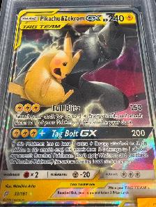 PSA Graded 2019 Pokemon Sun & Moon Pikachu & Zekrom Tag Team GX - Photo 2