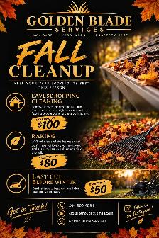 Fall Yard Cleanup & Lawn Services — Golden Blade Services