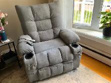 Fauteuil inclinable chauffant massage électrique