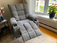 Fauteuil inclinable chauffant massage électrique - Photo 3