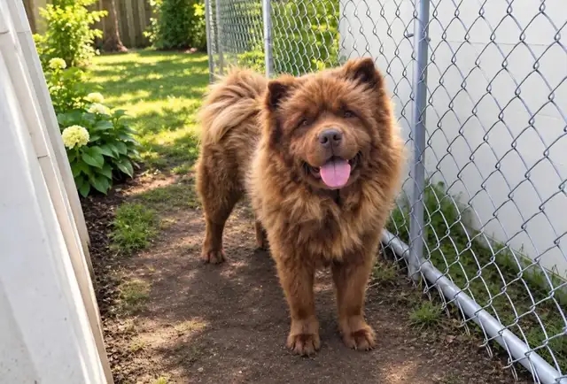 1 year Chocolate Male ChowChow