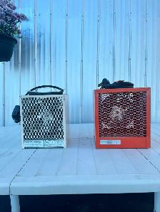 Chaufferettes (2), 4800 watts, pour garage, entrepôt