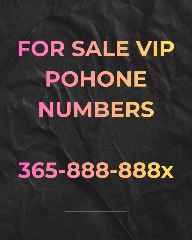 Phone Numbers. Easy to remember.Rare 416,647,905,437 Area code