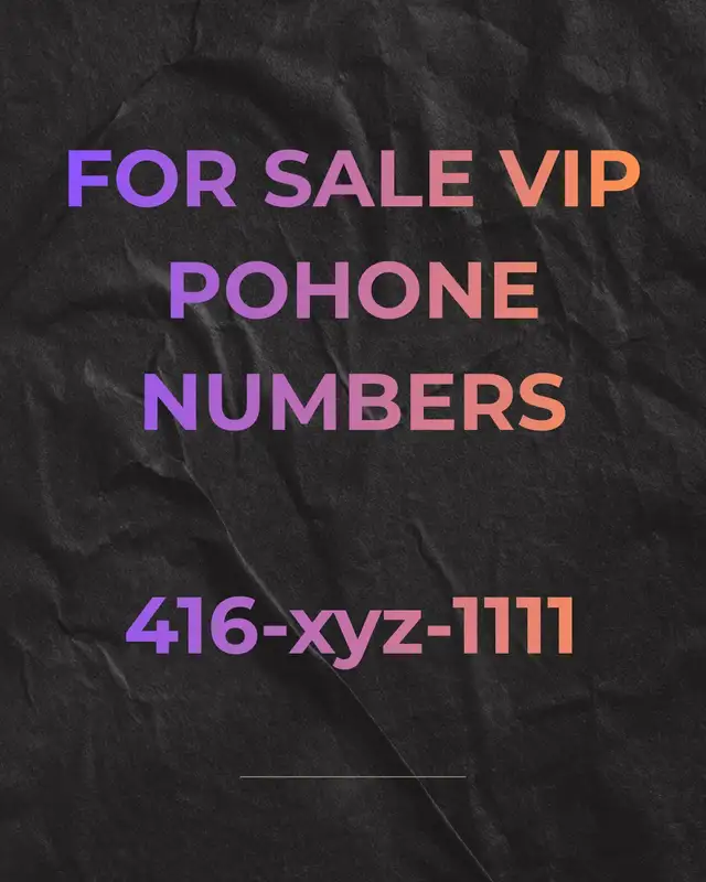 Lucky, Phone Numbers 416,647ending 7777,8888,0000,1111,5555