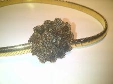 BELLE CEINTURE NEUVE EN LAITON GR 22'à26'GR 4/6 FEM: $5.00