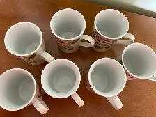 Seven (7) lovely Royal Elfreda Fine Porcelain Coffee Mug Cups - Photo 3