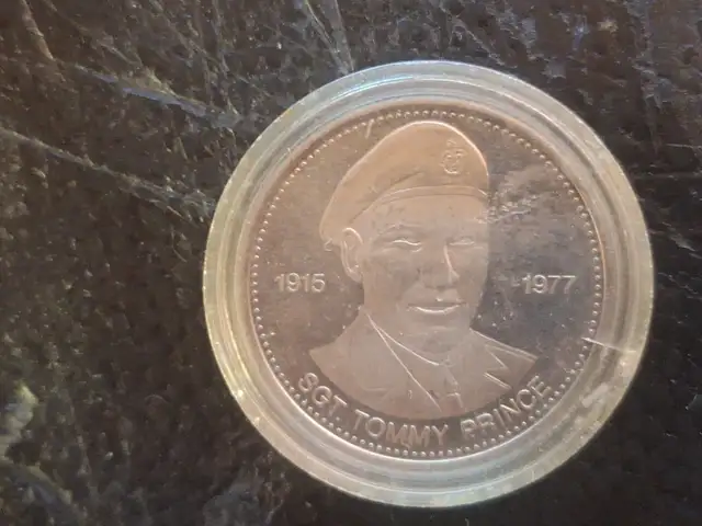 Rare 1978 SGT Tommy Prince coin