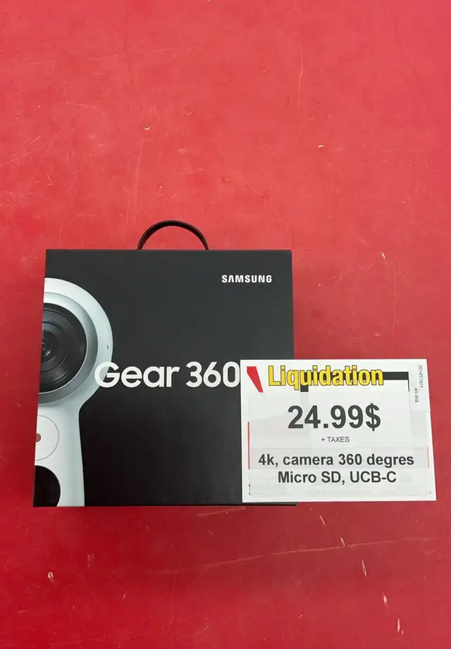 Caméra 360° Samsung Gear 360, 4K