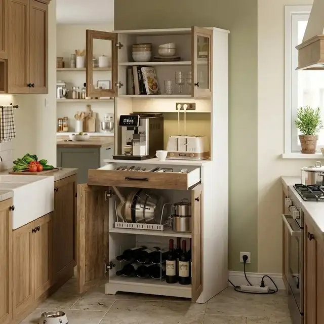 Brand New 66' Tall Kitchen Pantry Cabinet Special Selling $189