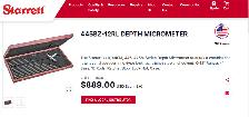 0' to12'   Starrett Depth Micrometer