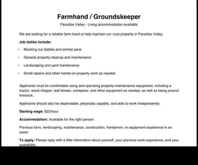 Farmland/Groundskeeper Squamish