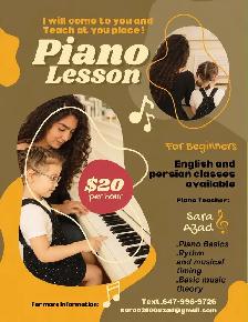 Piano tea-cher for kids