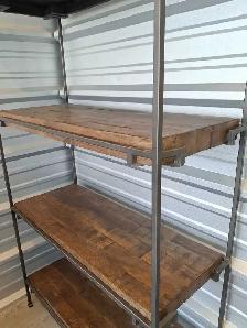 modern high end shelves, wood / metal $490 - Photo 2