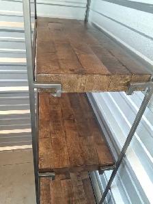 modern high end shelves, wood / metal $490 - Photo 7